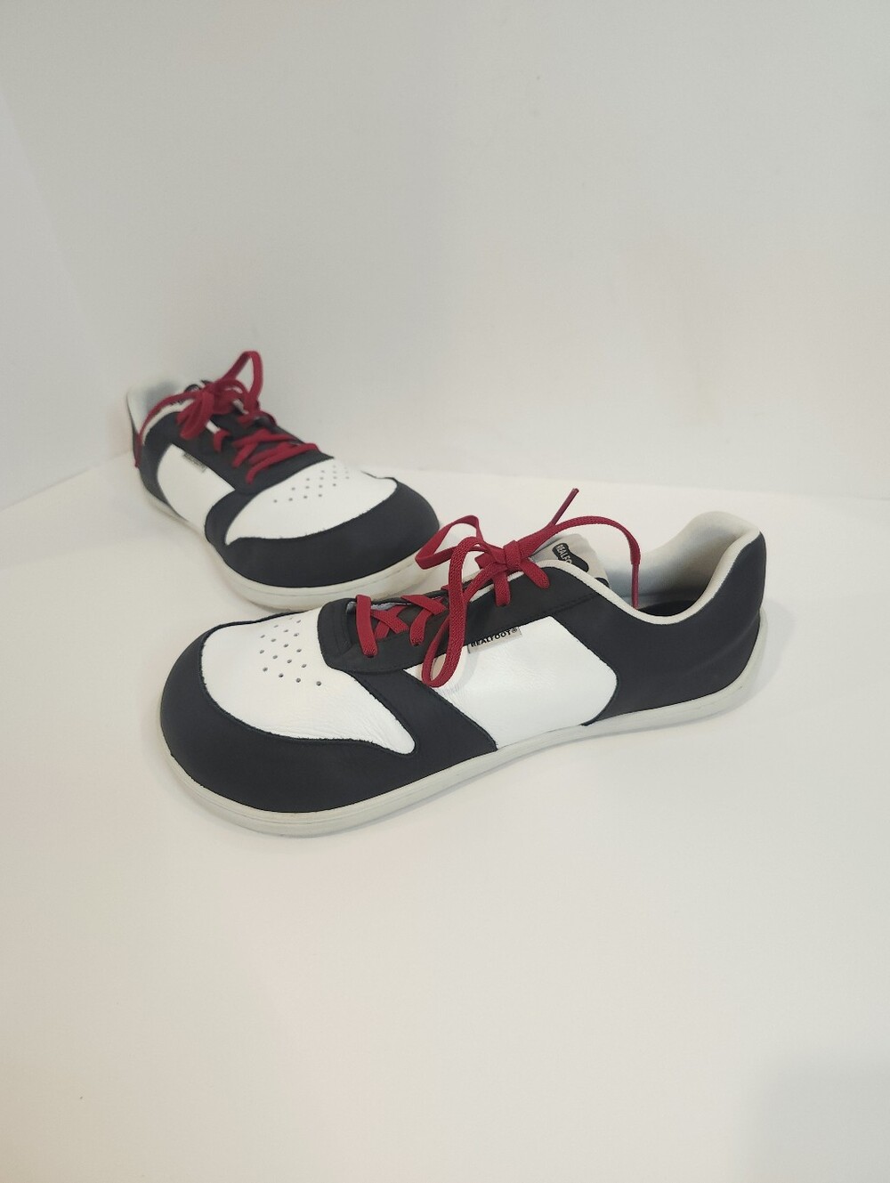 Realfoot Mens Shoes Size 44 US 11 Barefoot Leather Minimalist Black White